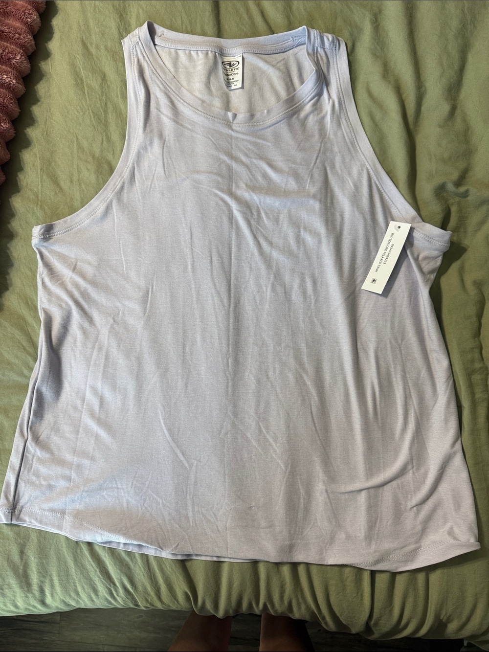 Athletic Works Light Lavender Scoop Neck Tank Top